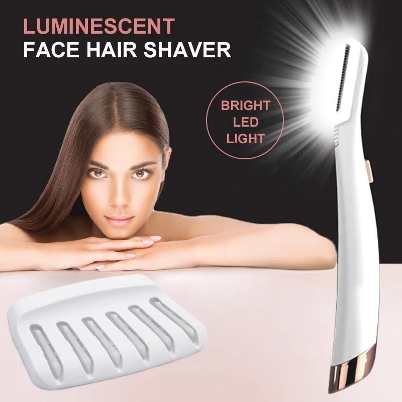 LED Facial Hair Remover & Exfoliator – Smooth Glow Skin