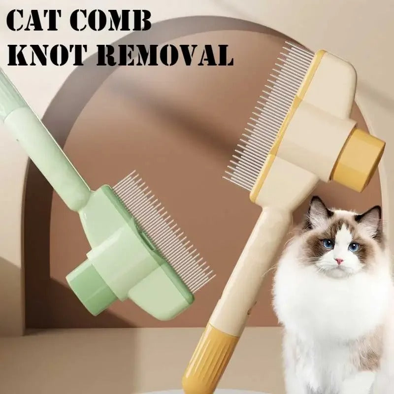 Self-cleaning Pet Flea Comb Grooming Brush