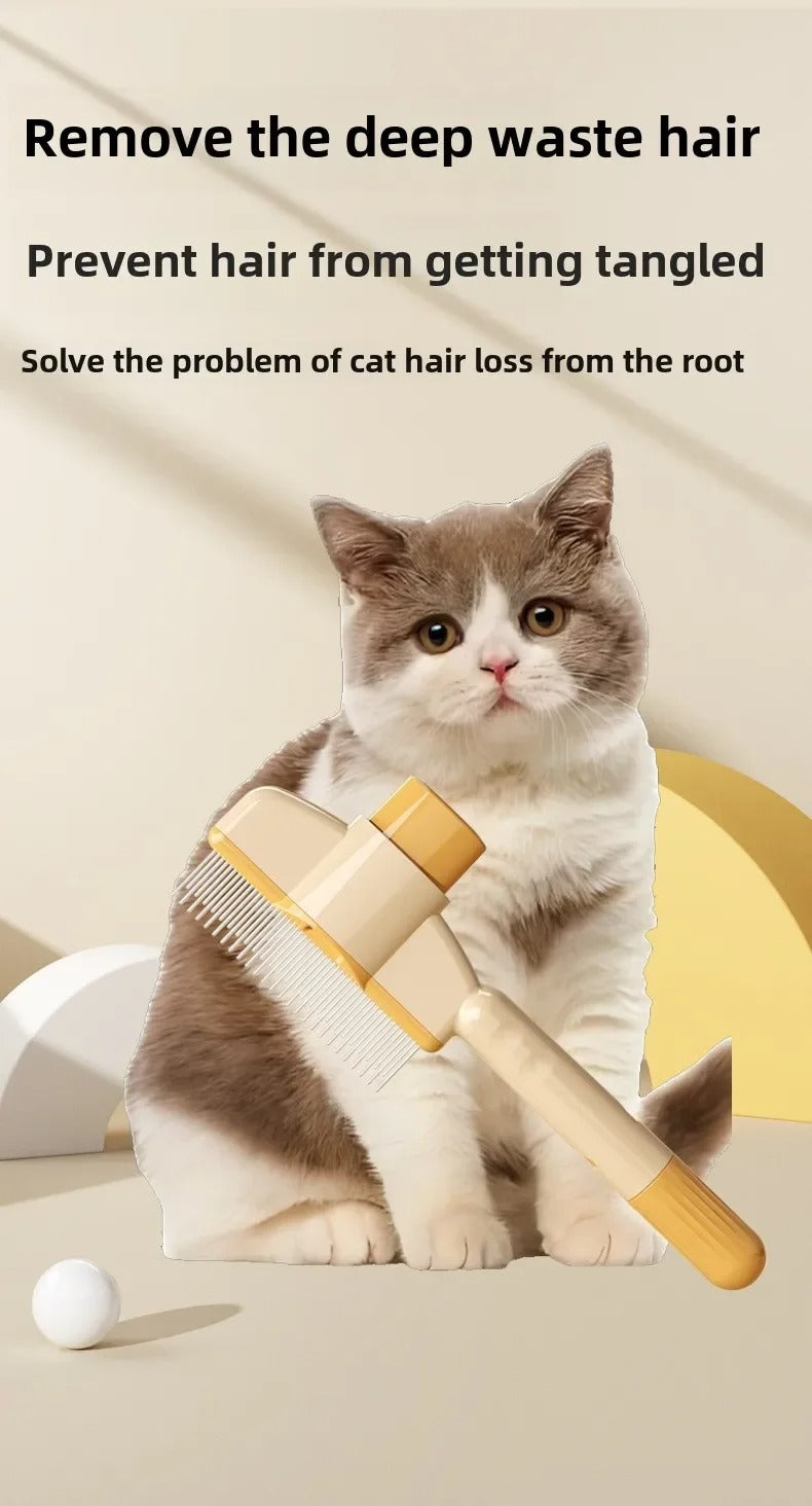 Self-cleaning Pet Flea Comb Grooming Brush
