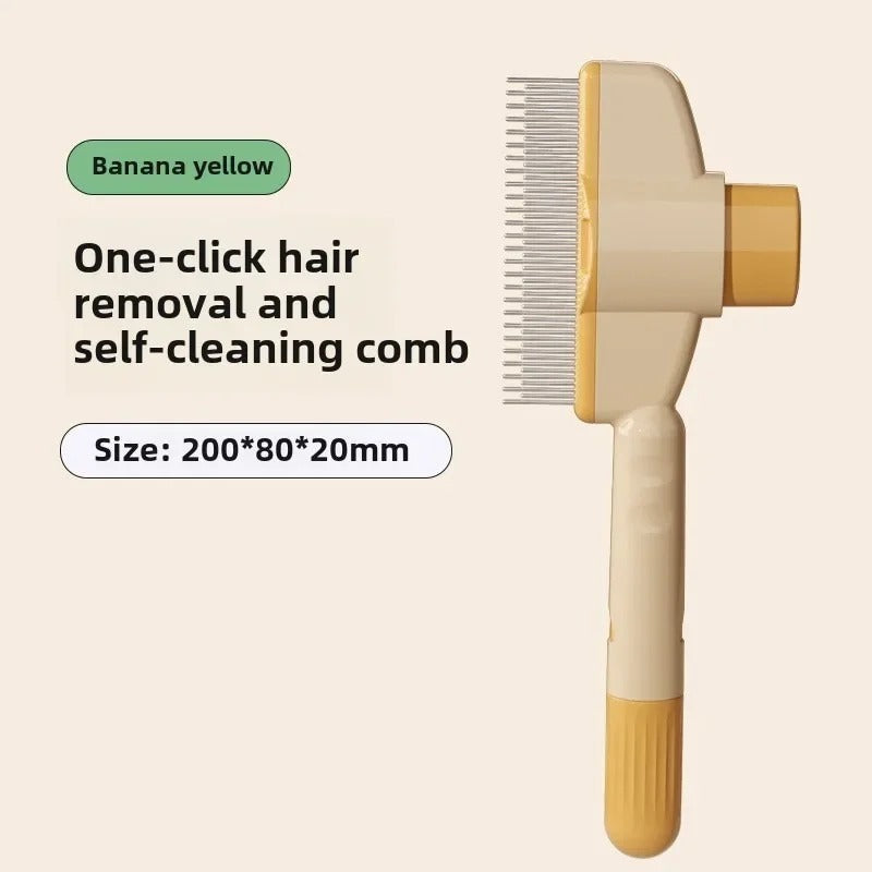Self-cleaning Pet Flea Comb Grooming Brush