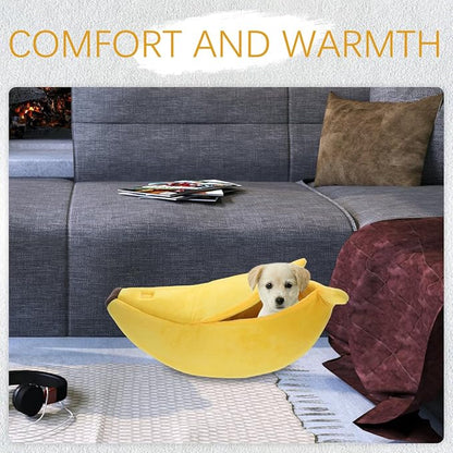 Funny Banana Dog/Cat Bed House