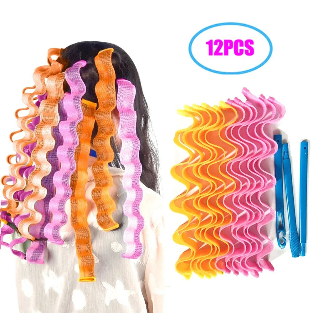 Heatless Hair  Curling Rod Roller Sticks 30 PCS