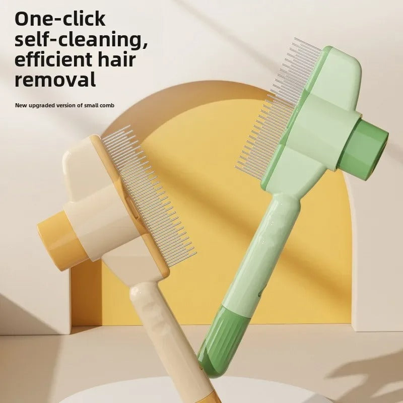Self-cleaning Pet Flea Comb Grooming Brush