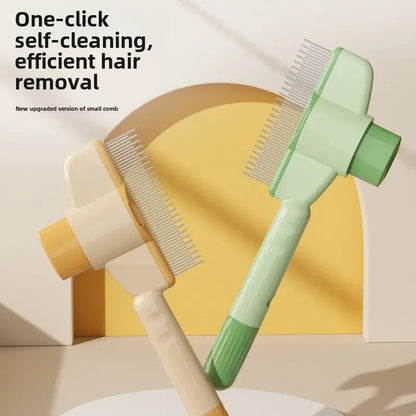 Self-cleaning Pet Flea Comb Grooming Brush