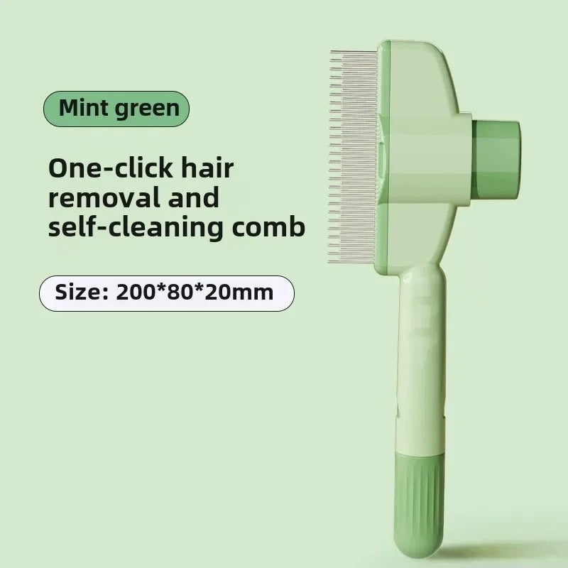 Self-cleaning Pet Flea Comb Grooming Brush