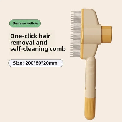 Self-cleaning Pet Flea Comb Grooming Brush